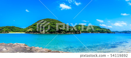 Tatsunoshima (Tatsunoshima Beach) Panorama [Iki City, Nagasaki Prefecture] 54119892