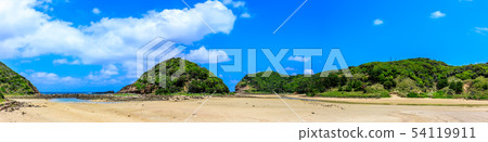 Tatsunoshima (Tatsunoshima Beach) Panorama [Iki City, Nagasaki Prefecture] 54119911