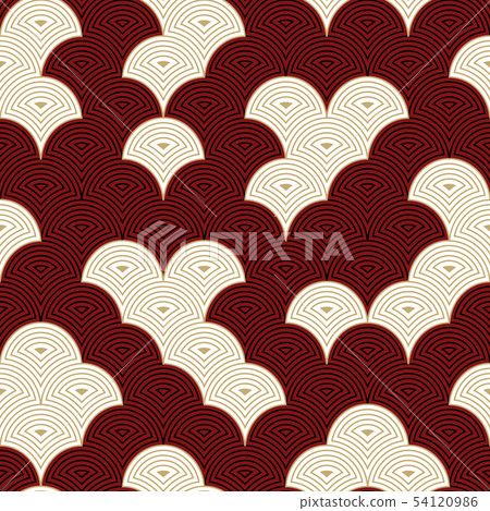 Sea - ocean wave, asian seamless pattern, abstract Sea - ocean wave, asian seamless pattern, abstract 54120986
