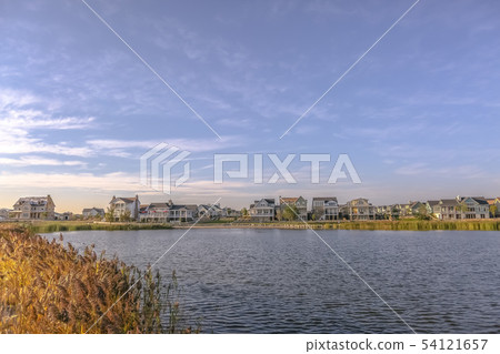 Picturesque scenery in Oquirrh Lake Daybreak Utah Picturesque scenery in Oquirrh Lake Daybreak Utah 54121657