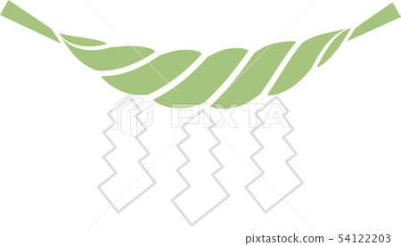 矢量緊繩新年圖標顏色 矢量緊繩新年圖標顏色 54122203