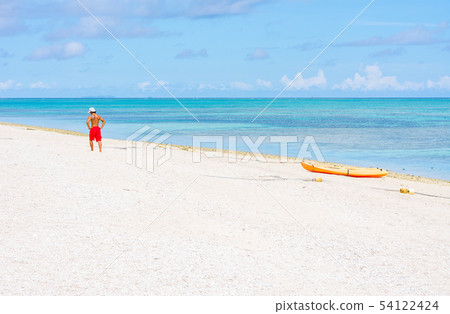 Beautiful Beach in Nagannu Island, Okinawa, Japan Beautiful Beach in Nagannu Island, Okinawa, Japan 54122424