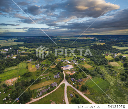 Village photographed in Belarus 54123058