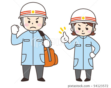 Emergency life-saving men and women 54123572