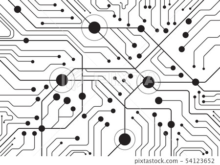 High tech technology geometric - Stock Illustration [54123652] - PIXTA