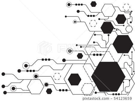High tech technology geometric - Stock Illustration [54123659] - PIXTA