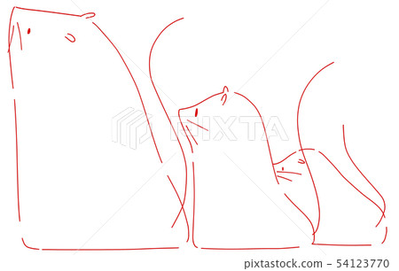 Three rats (red line) - Stock Illustration [54123770] - PIXTA
