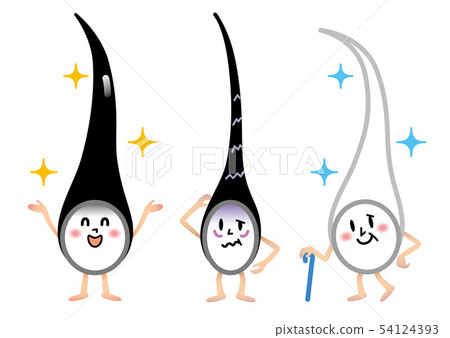 頭髮3型插圖 頭髮3型插圖 54124393