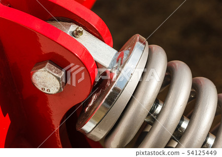 Detailed closeup of shock absorber, big snubber 54125449