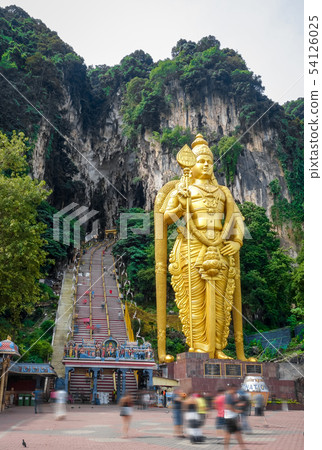 Murugan statue in Batu caves temple, Kuala Lumpur, Murugan statue in Batu caves temple, Kuala Lumpur, 54126025