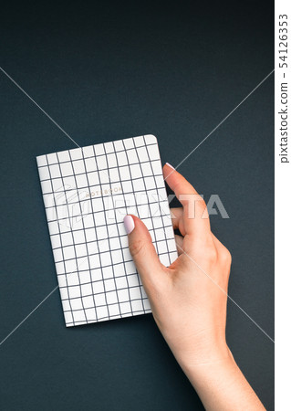 Woman hands with notebook Woman hands with notebook 54126353