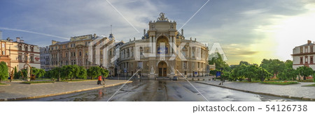 Opera House and theatre square in Odessa, UA Opera House and theatre square in Odessa, UA 54126738
