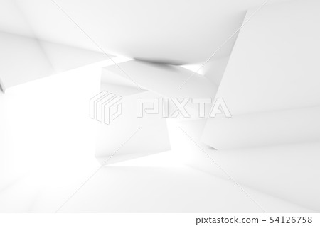Abstract empty white room interior - Stock Illustration [54126758] - PIXTA