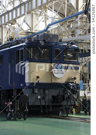 EF64 electric locomotive currently on display at Omiya General Rolling Stock Center 54126867