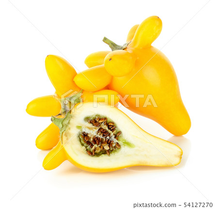 Fancy eggplant isolated on white background. Fancy eggplant isolated on white background. 54127270