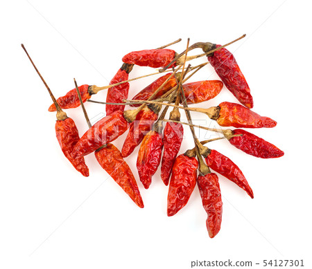 dried chilli isolated on white background 54127301