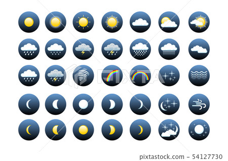 set Weather Icons For Print, Web or Mobile App set Weather Icons For Print, Web or Mobile App 54127730