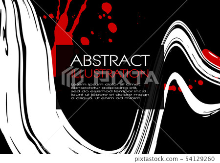ink brush stroke background. Japanese style. ink brush stroke background. Japanese style. 54129260