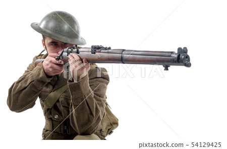 WW1 British Army Soldier from France 1918, on 54129425