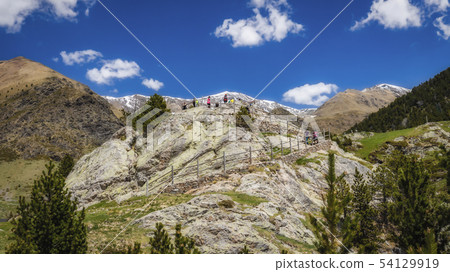 Very nice valley in mountain Pyrenees of Spain Very nice valley in mountain Pyrenees of Spain 54129919
