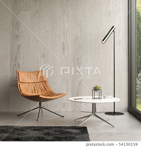 Interior of modern living room with sofa 3D rendering 54130159