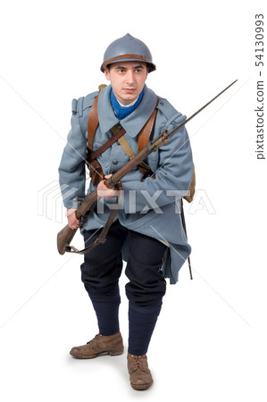 French soldier 1914 1918 attack, November 11th, on 54130993