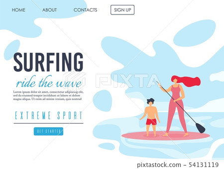 Extreme Sport Landing Page Offers Surfing Time Extreme Sport Landing Page Offers Surfing Time 54131119