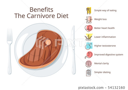 Carnivore diet benefits web banner template Carnivore diet benefits web banner template 54132160