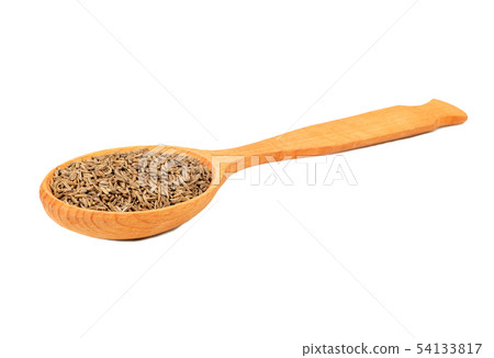 Dry cumin in spoon Dry cumin in spoon 54133817
