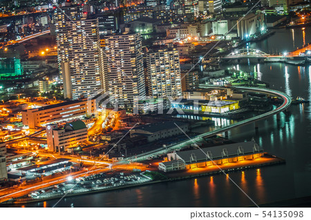 從橫濱地標塔看到的夜景 從橫濱地標塔看到的夜景 54135098