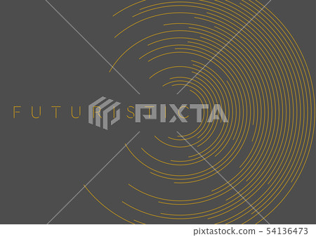 Orange circular lines abstract futuristic tech Orange circular lines abstract futuristic tech 54136473