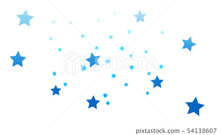 CG particle light blue and blue star - Stock Illustration [54138607 ...