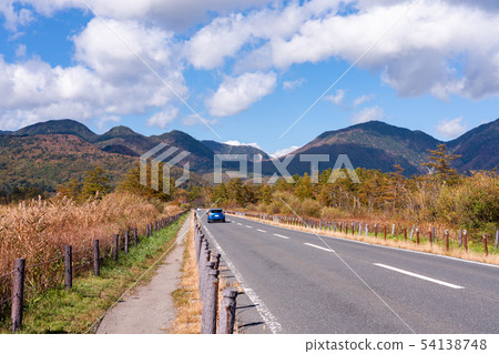 日光市,栃木縣Senjogahara國道120(10月)日本浪漫公路 日光市,栃木縣Senjogahara國道120(10月)日本浪漫公路 54138748