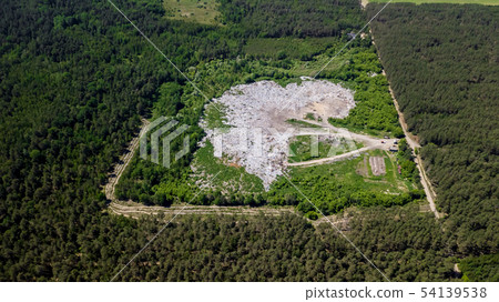 landfill aerial view from the top of the drone 54139538