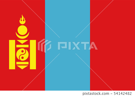 Flag rectangular shape, rectangular shape icon on 54142482