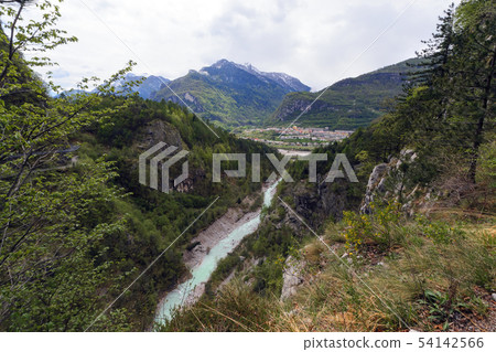 the river in the canyon in area of Villanova. the river in the canyon in area of Villanova. 54142566
