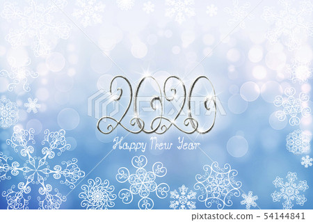 2020 Happy New Year banner illustration 2020 Happy New Year banner illustration 54144841