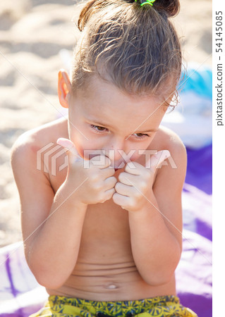 portrait of a small beautiful five-year-old boy portrait of a small beautiful five-year-old boy 54145085