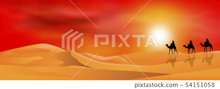 Travelers in the desert 54151058