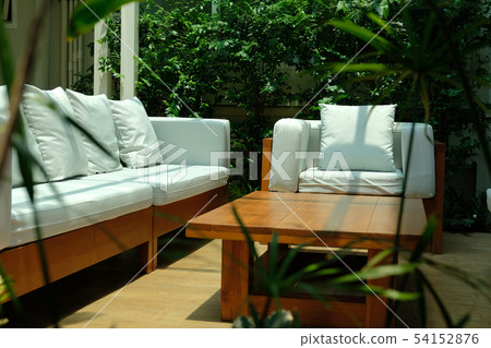 sofa couch on terrace patio sofa couch on terrace patio 54152876