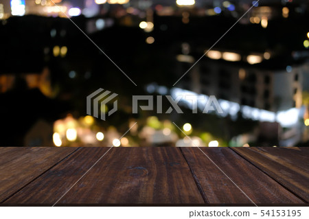 city night light bokeh defocused blurred background 54153195