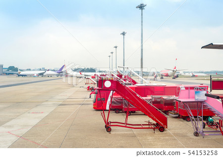 Kuala Lumpur airport, planes, equipment Kuala Lumpur airport, planes, equipment 54153258