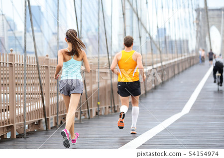 Running people jogging in New York City Running people jogging in New York City 54154974