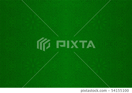Art with green abstract seamless linear pattern 54155100