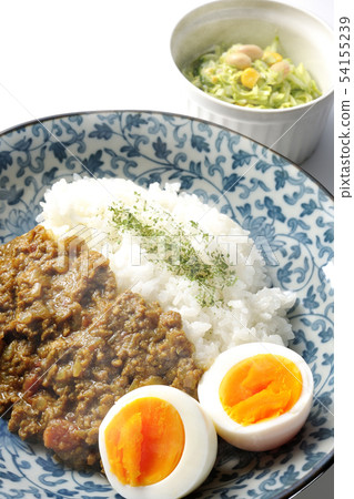 Keema curry salad set (steaming) 54155239