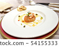 Salmon, shrimp dishes, French 54155333