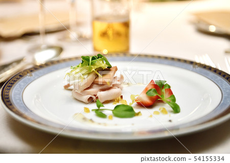 French food · ham · strawberry · chicken French food · ham · strawberry · chicken 54155334