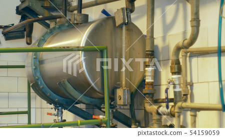 Growing distillery for the production of plum brandy by firing in a gas boiler, alembic pot still Growing distillery for the production of plum brandy by firing in a gas boiler, alembic pot still 54159059