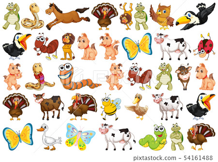 Set of cute animals Set of cute animals 54161488