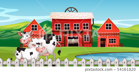 A cow on farmland A cow on farmland 54161820
